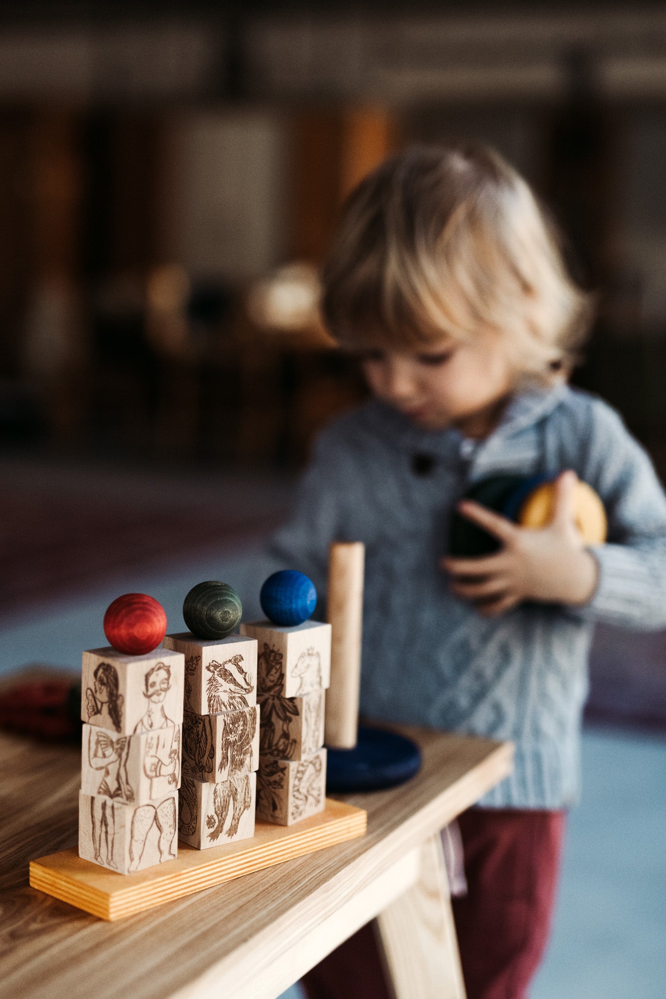 Stacking Montessori Toy Dreamland Rainbow