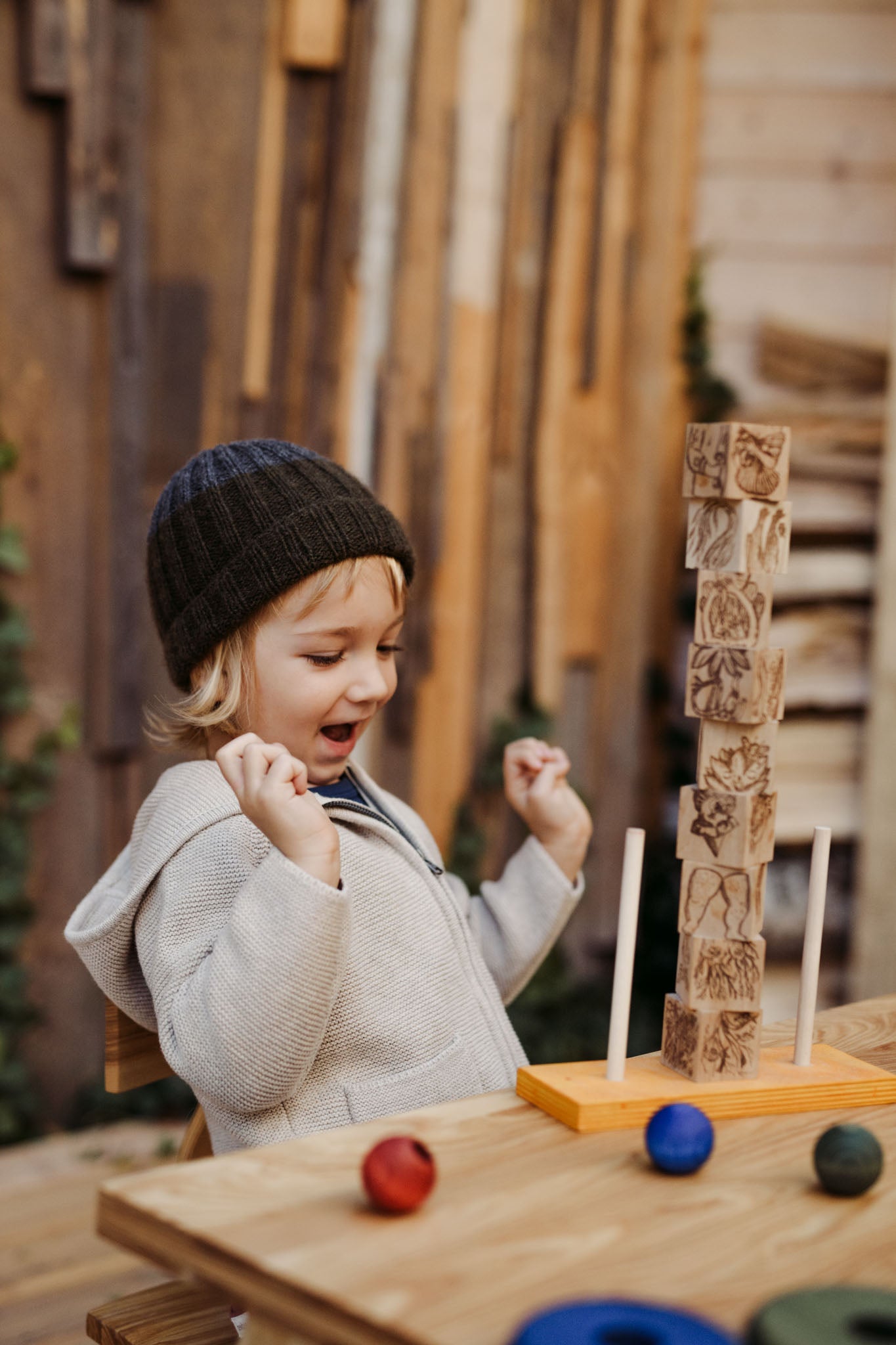 Stacking Montessori Toy Dreamland Rainbow