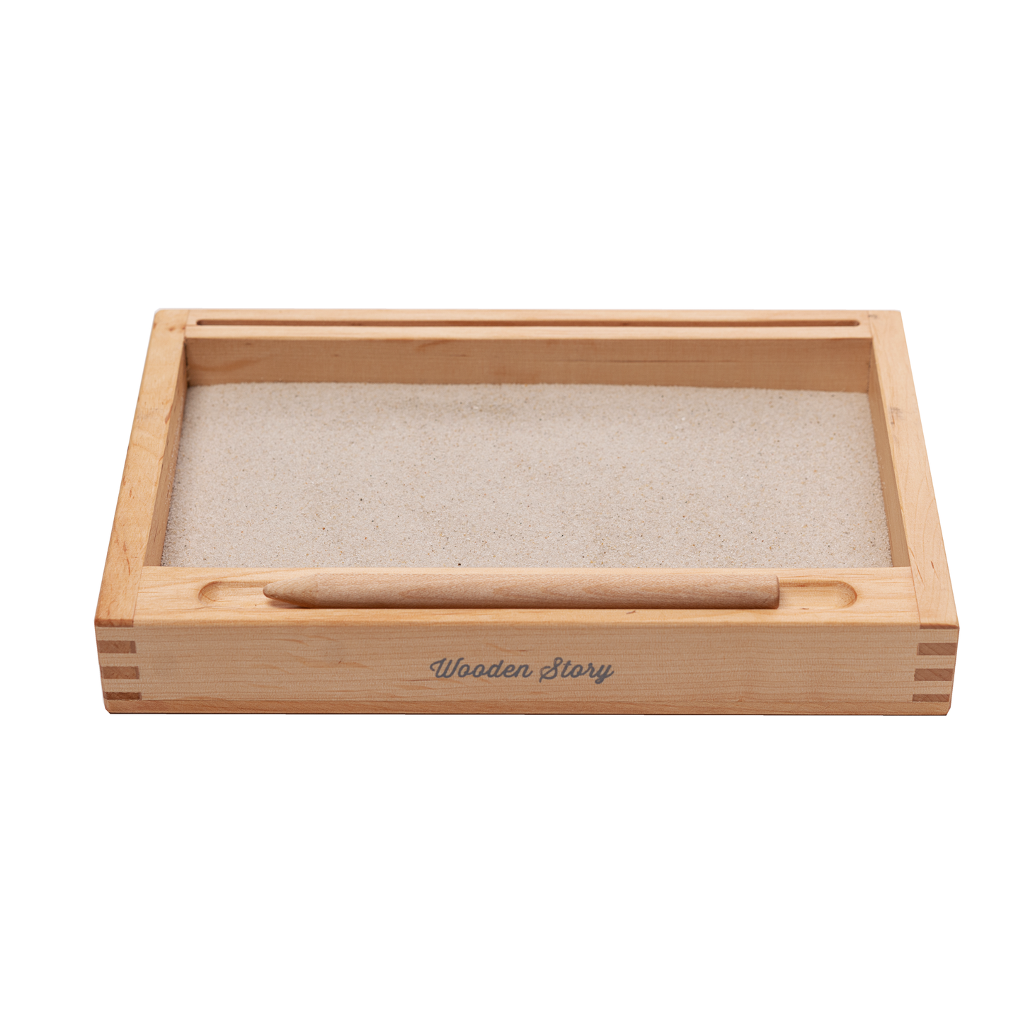 Montessori 1 Part Stand Tray with Flash-Card Holder