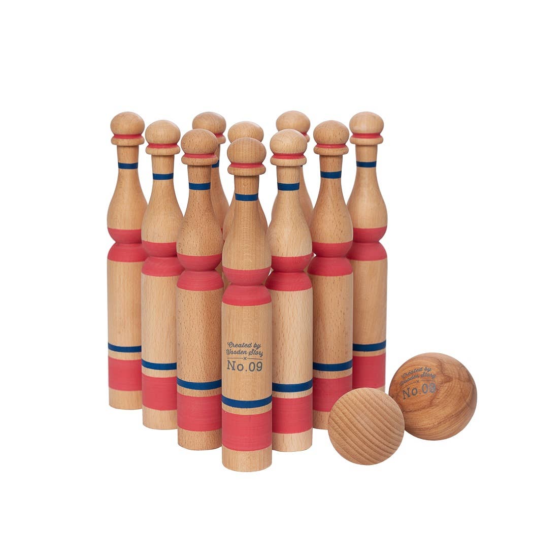 Bowling Red Wooden game