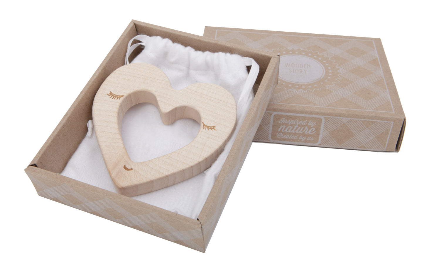 Wooden Teether Heart