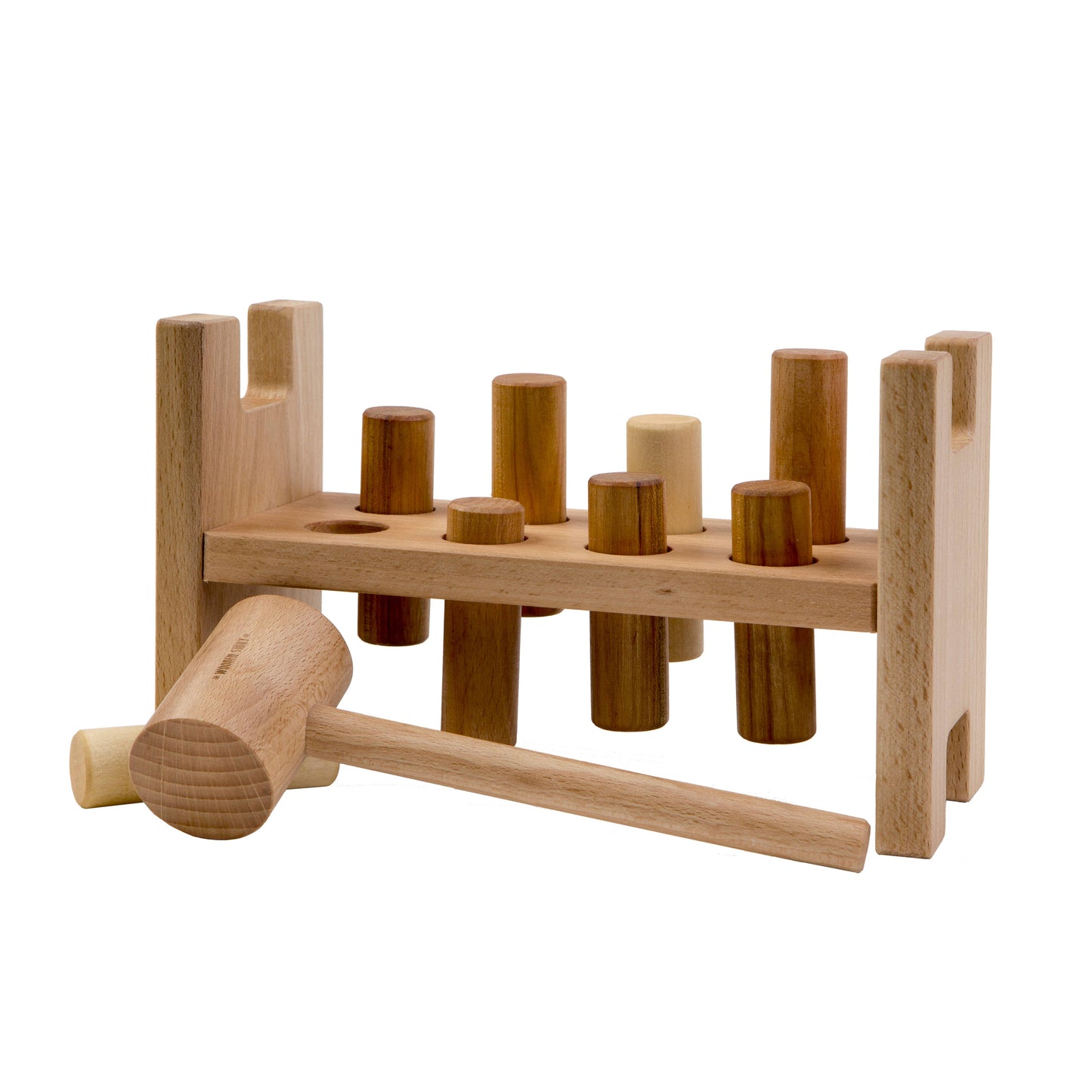 Pound-A-Peg Montessori  toy Natural