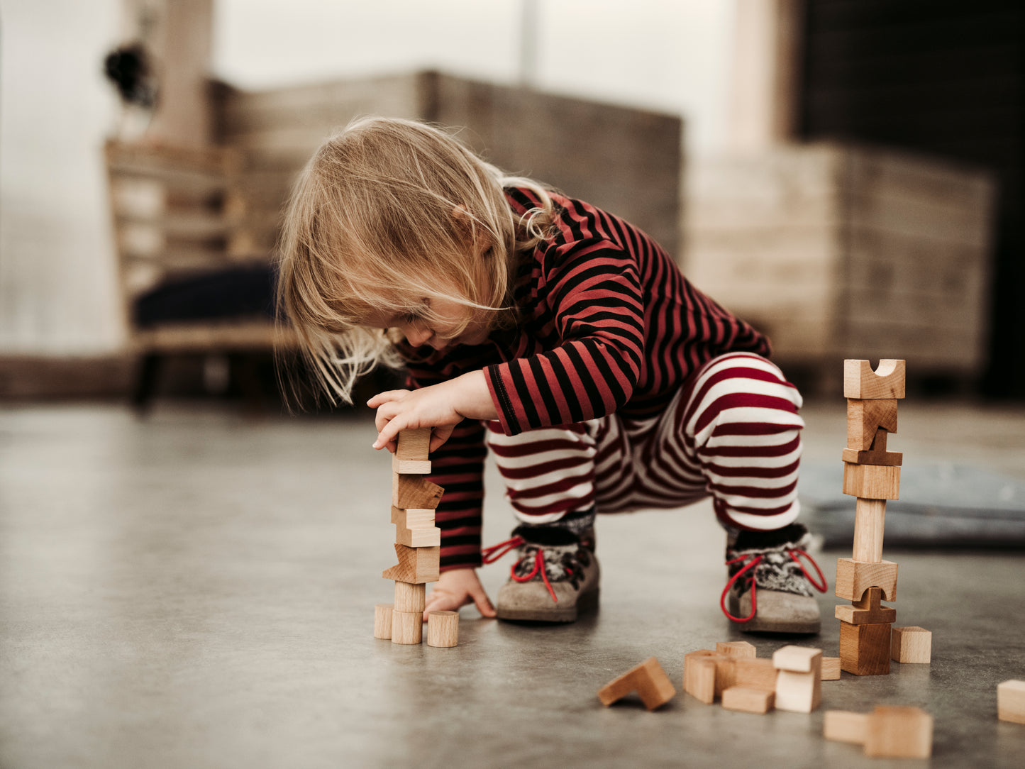 Stacking Montessori Toy Tower Rainbow