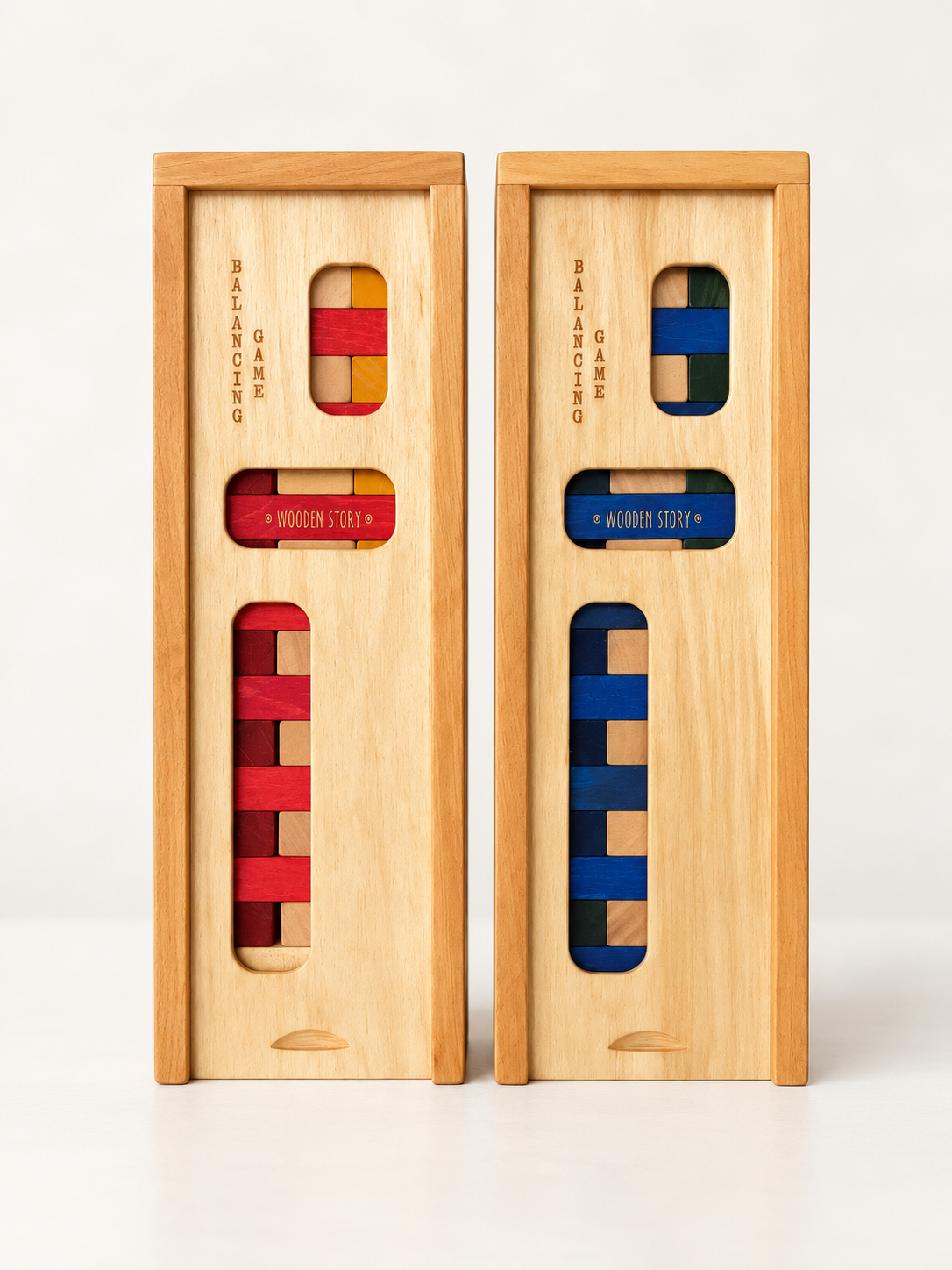 balancing game stacking tower - cold
