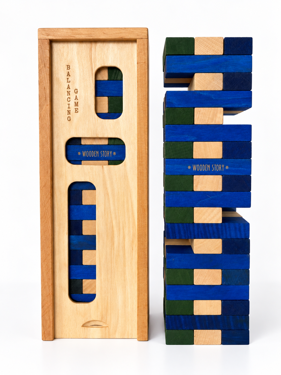 balancing game stacking tower - cold