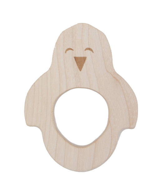 Wooden Teether Penguin