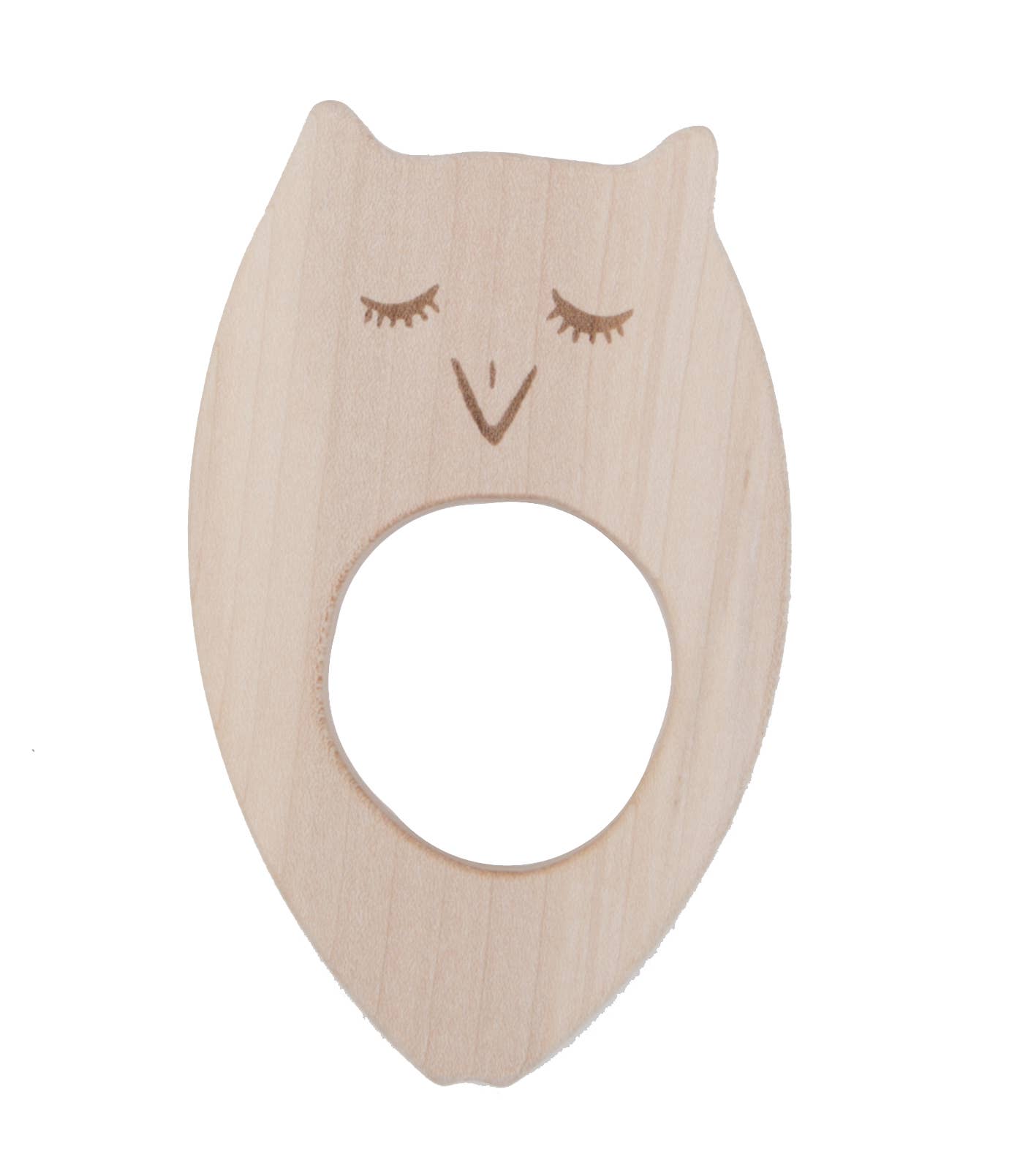 Wooden Teether Owl